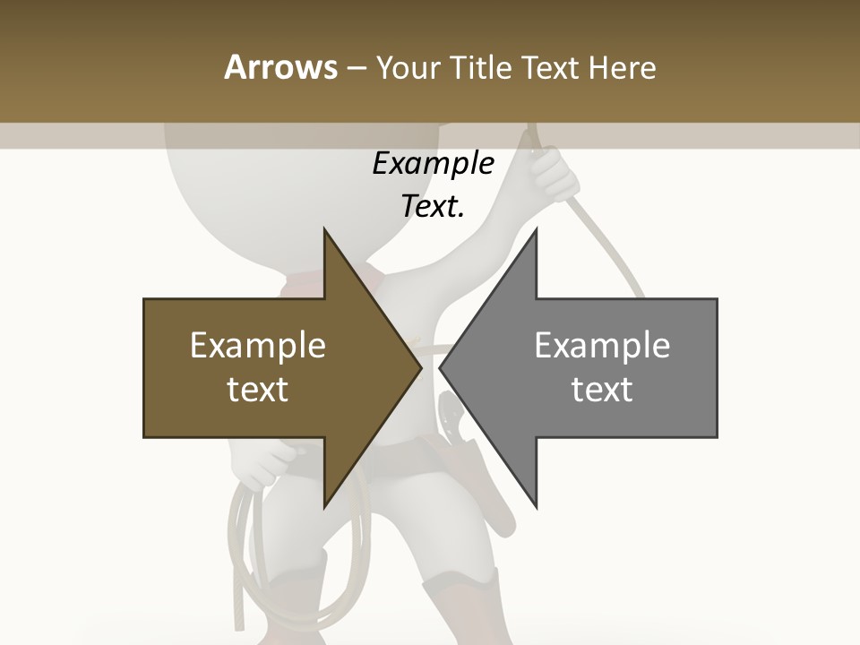 Leather Brown Human PowerPoint Template