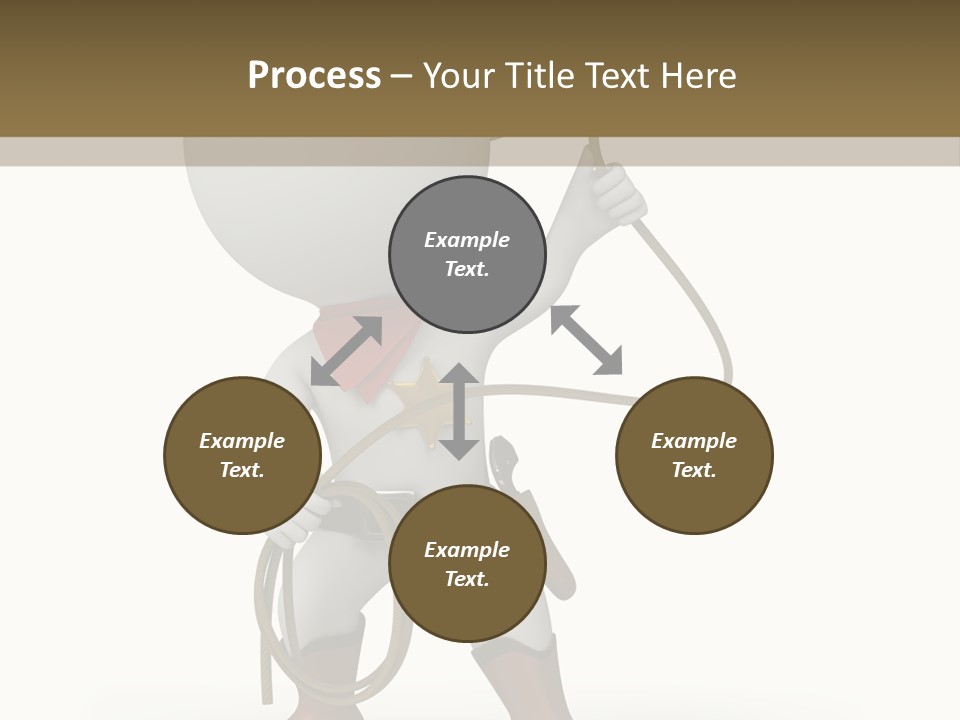 Leather Brown Human PowerPoint Template