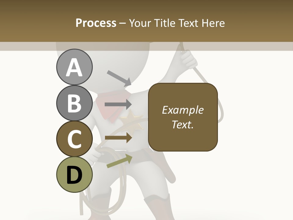 Leather Brown Human PowerPoint Template