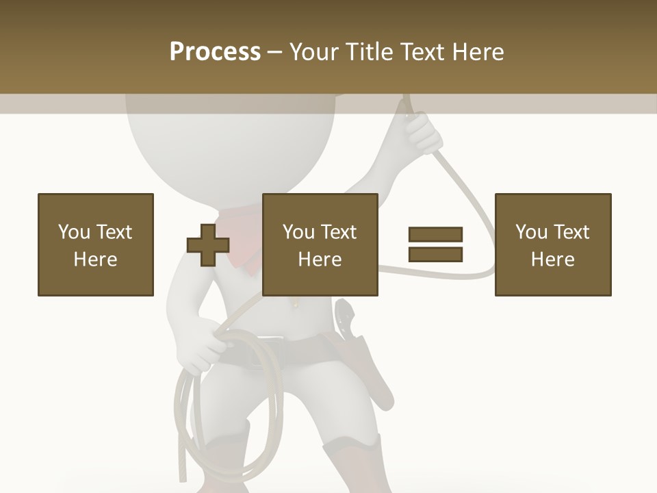 Leather Brown Human PowerPoint Template