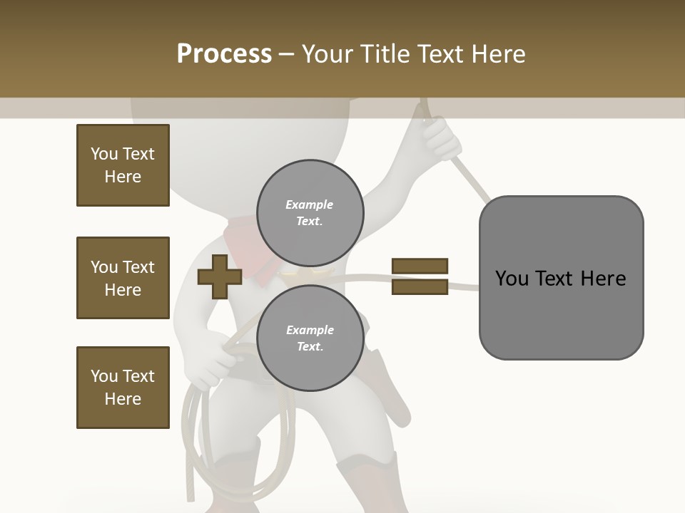 Leather Brown Human PowerPoint Template