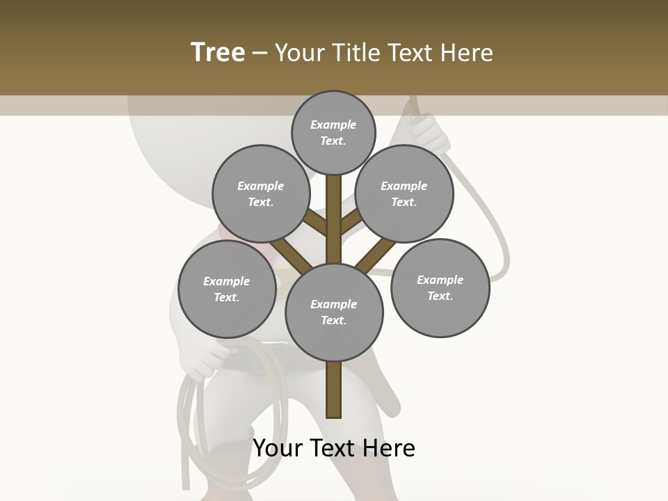 Leather Brown Human PowerPoint Template