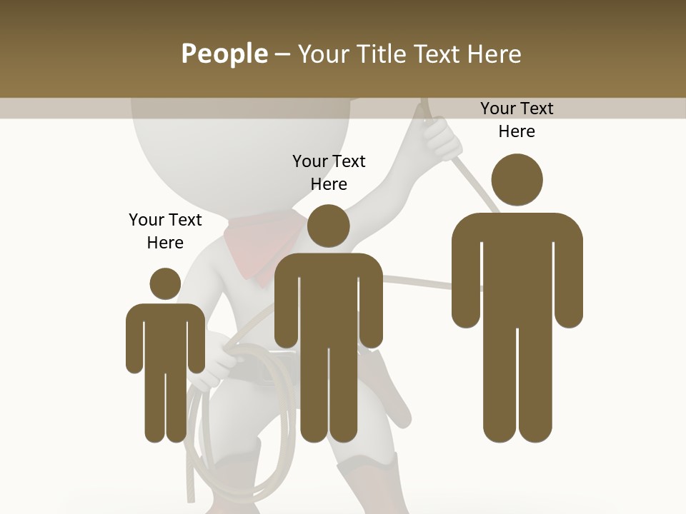 Leather Brown Human PowerPoint Template