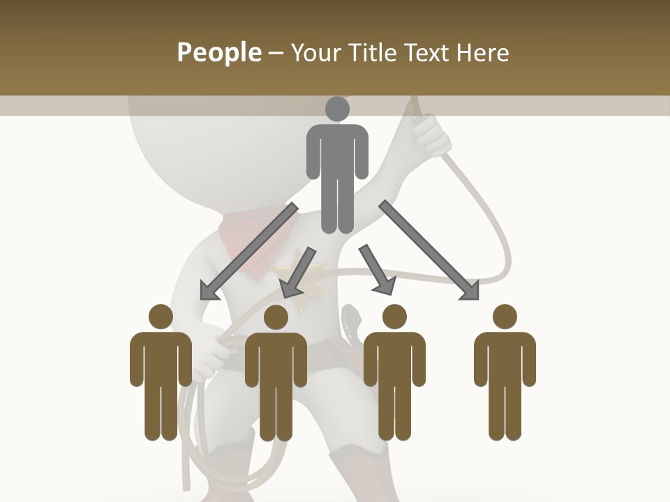 Leather Brown Human PowerPoint Template