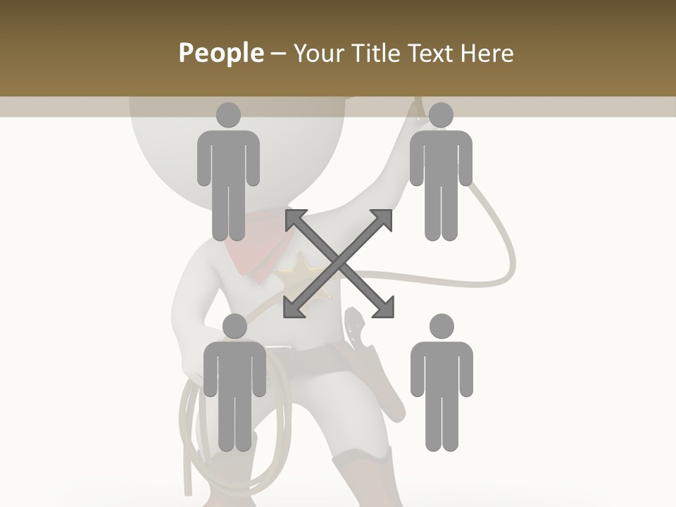 Leather Brown Human PowerPoint Template