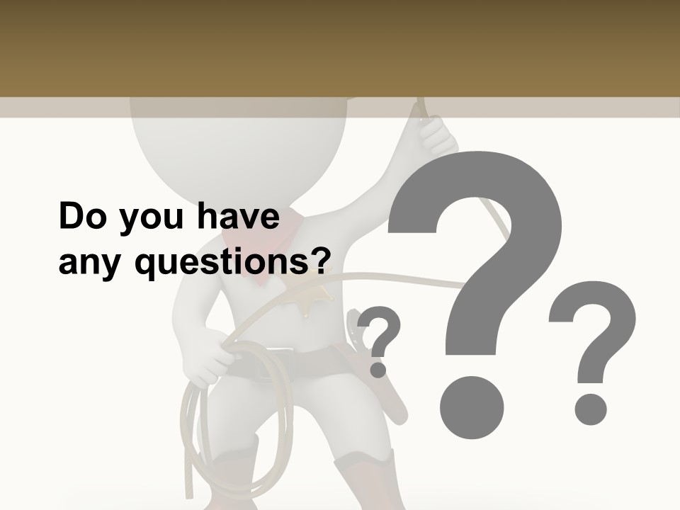 Leather Brown Human PowerPoint Template