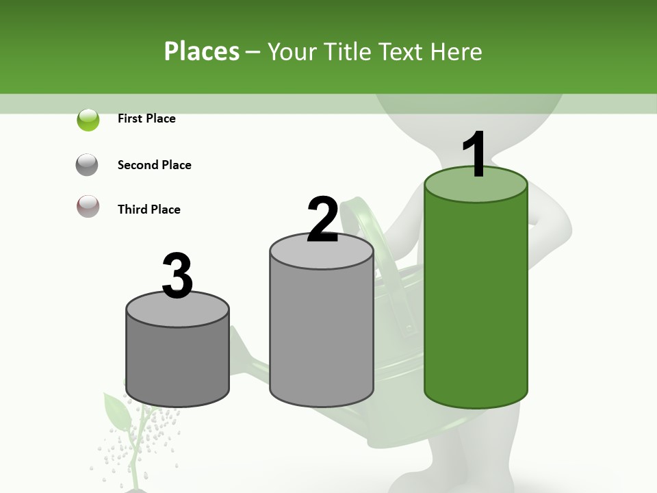 Isolated Render Fresh PowerPoint Template