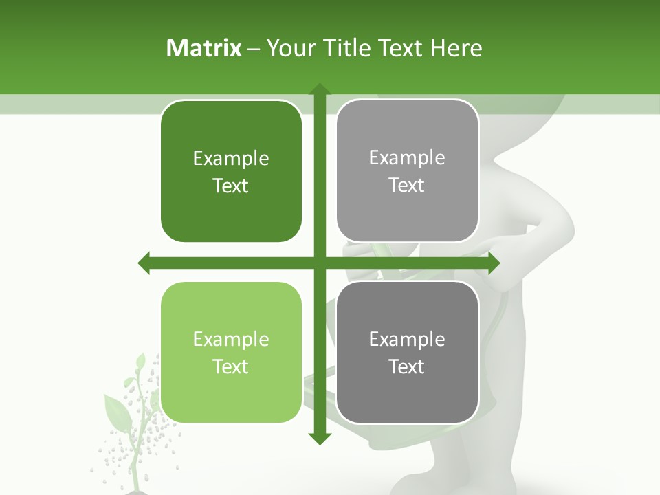 Isolated Render Fresh PowerPoint Template