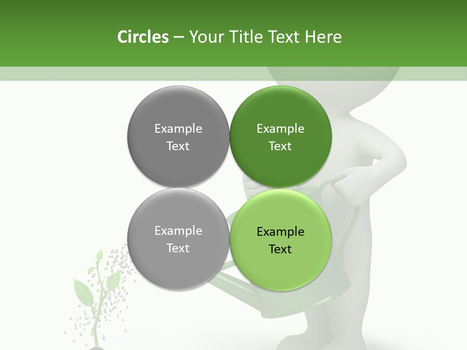 Isolated Render Fresh PowerPoint Template