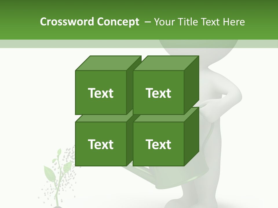 Isolated Render Fresh PowerPoint Template