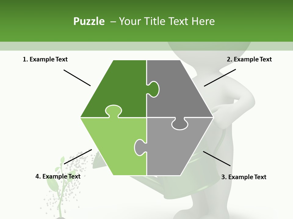 Isolated Render Fresh PowerPoint Template