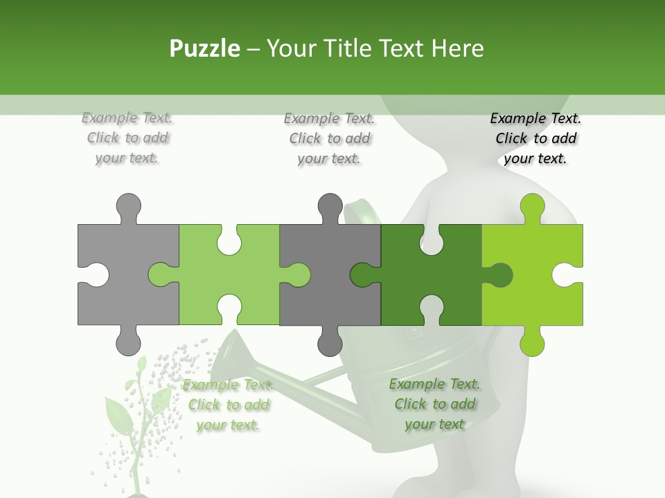 Isolated Render Fresh PowerPoint Template