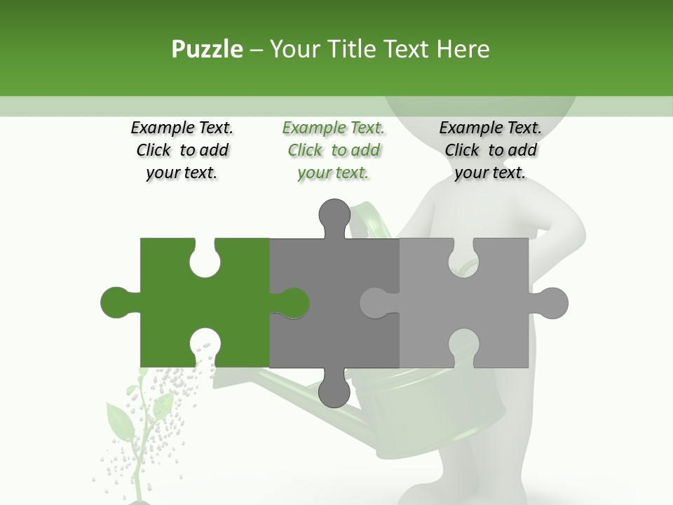 Isolated Render Fresh PowerPoint Template