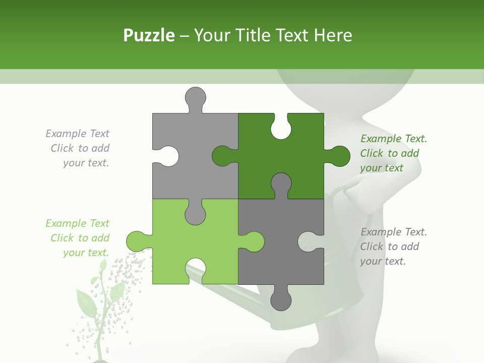 Isolated Render Fresh PowerPoint Template