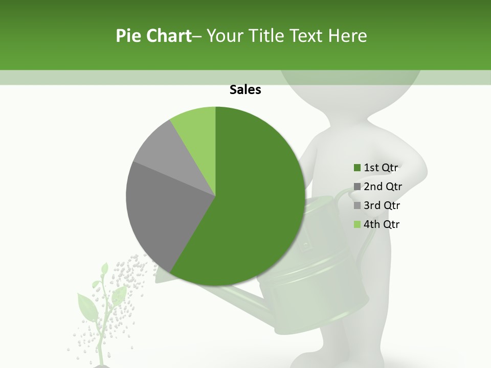 Isolated Render Fresh PowerPoint Template