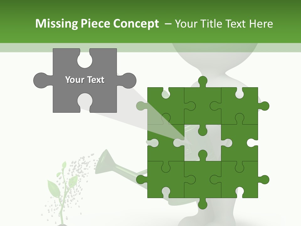 Isolated Render Fresh PowerPoint Template