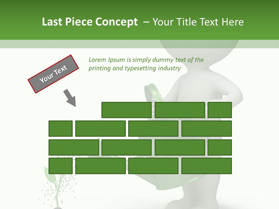 Isolated Render Fresh PowerPoint Template