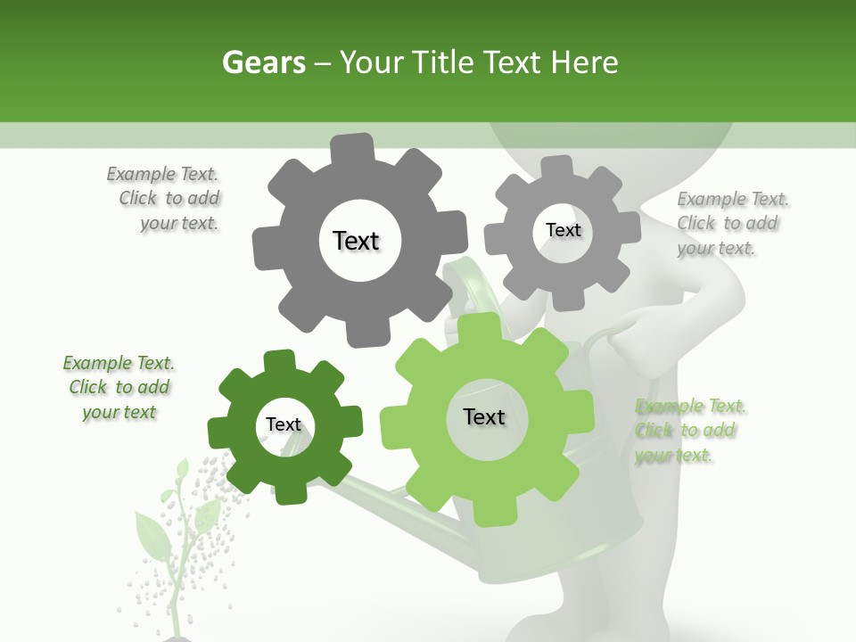 Isolated Render Fresh PowerPoint Template