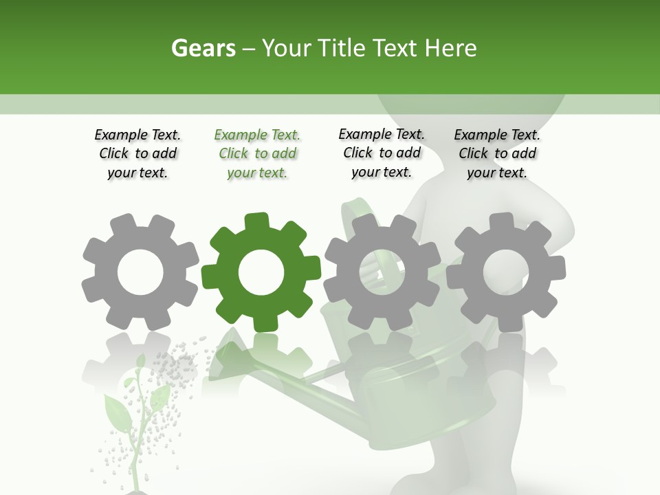 Isolated Render Fresh PowerPoint Template