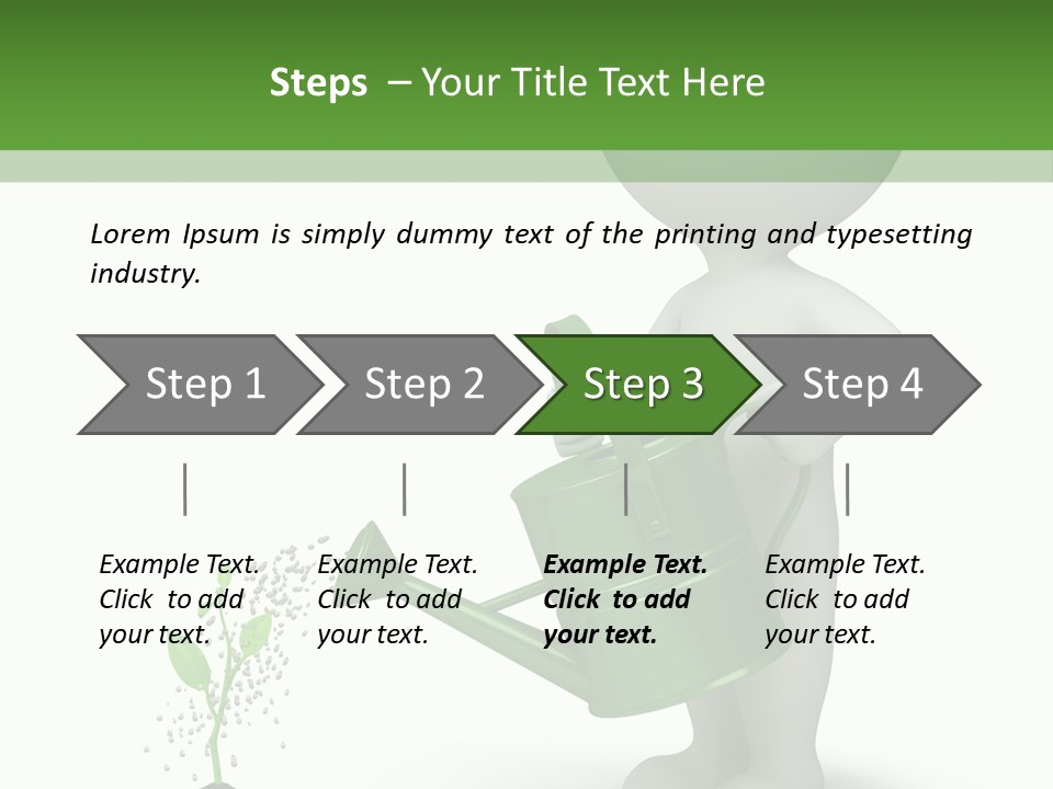 Isolated Render Fresh PowerPoint Template