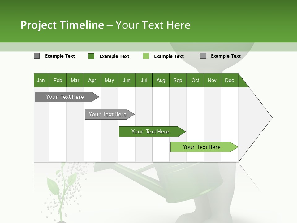 Isolated Render Fresh PowerPoint Template