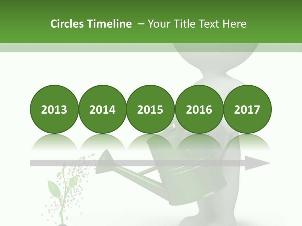 Isolated Render Fresh PowerPoint Template