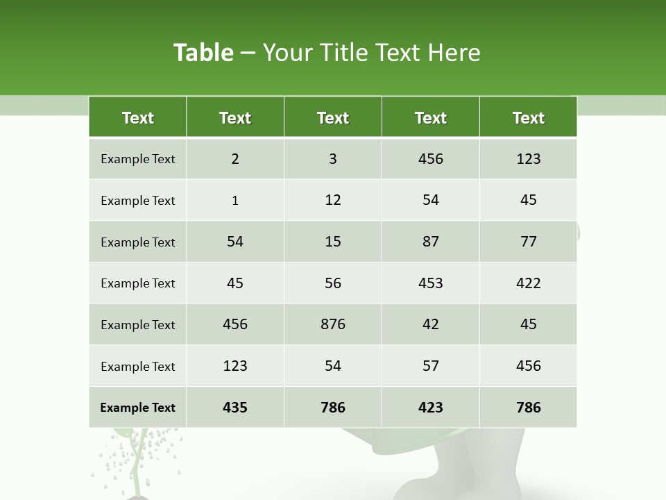 Isolated Render Fresh PowerPoint Template