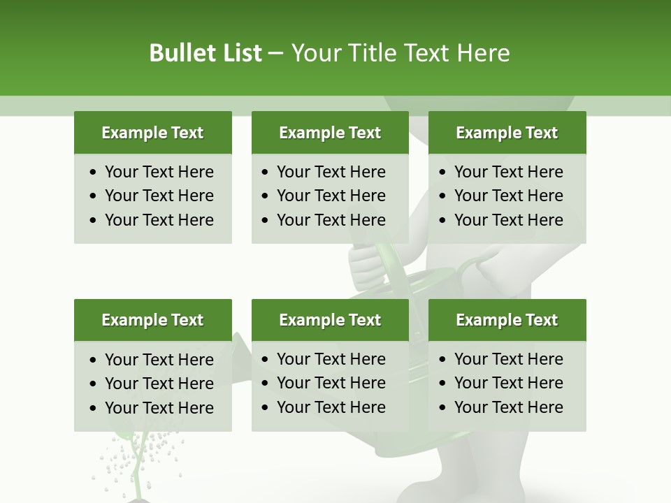 Isolated Render Fresh PowerPoint Template