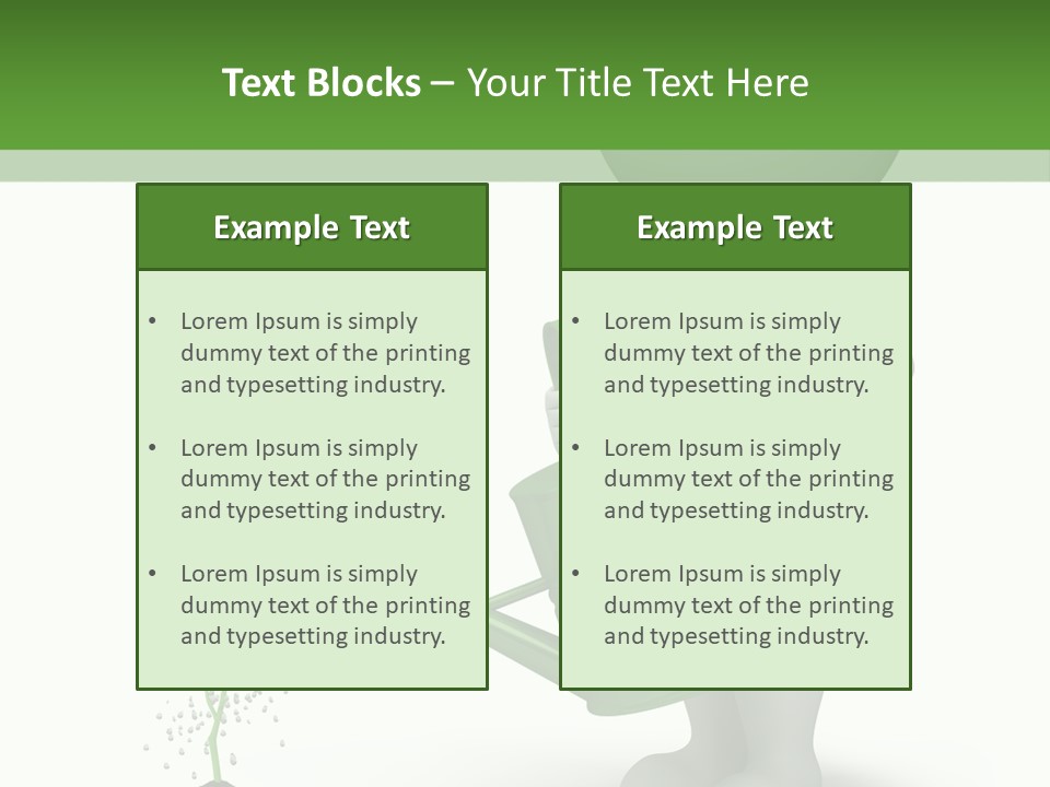 Isolated Render Fresh PowerPoint Template