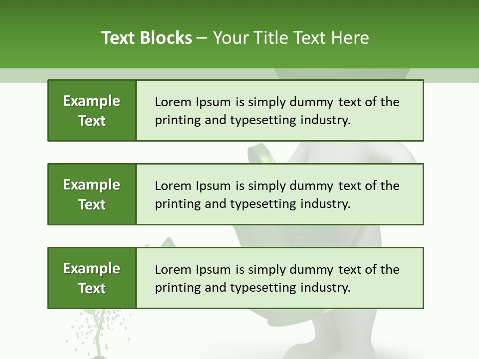 Isolated Render Fresh PowerPoint Template