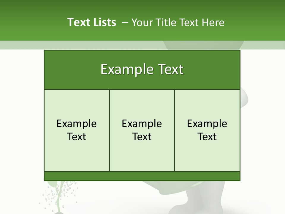 Isolated Render Fresh PowerPoint Template