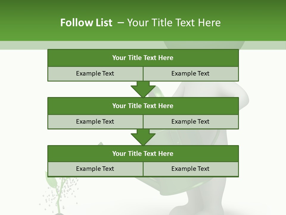 Isolated Render Fresh PowerPoint Template