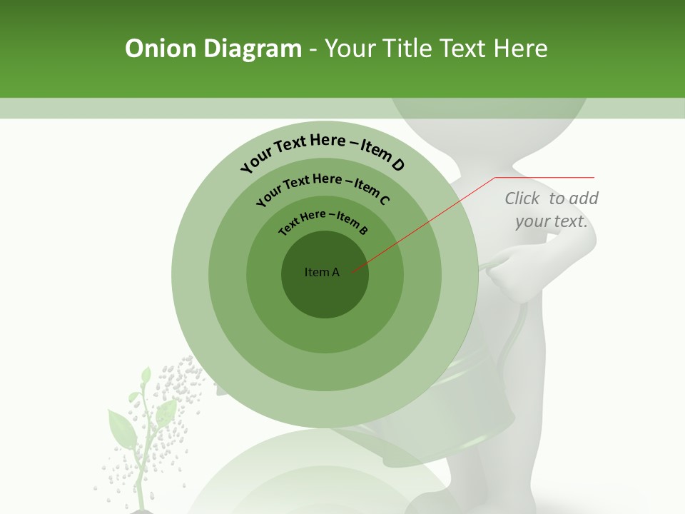 Isolated Render Fresh PowerPoint Template