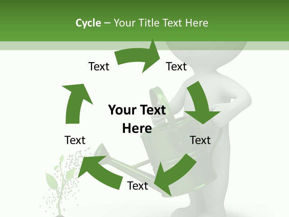 Isolated Render Fresh PowerPoint Template