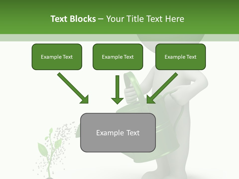 Isolated Render Fresh PowerPoint Template
