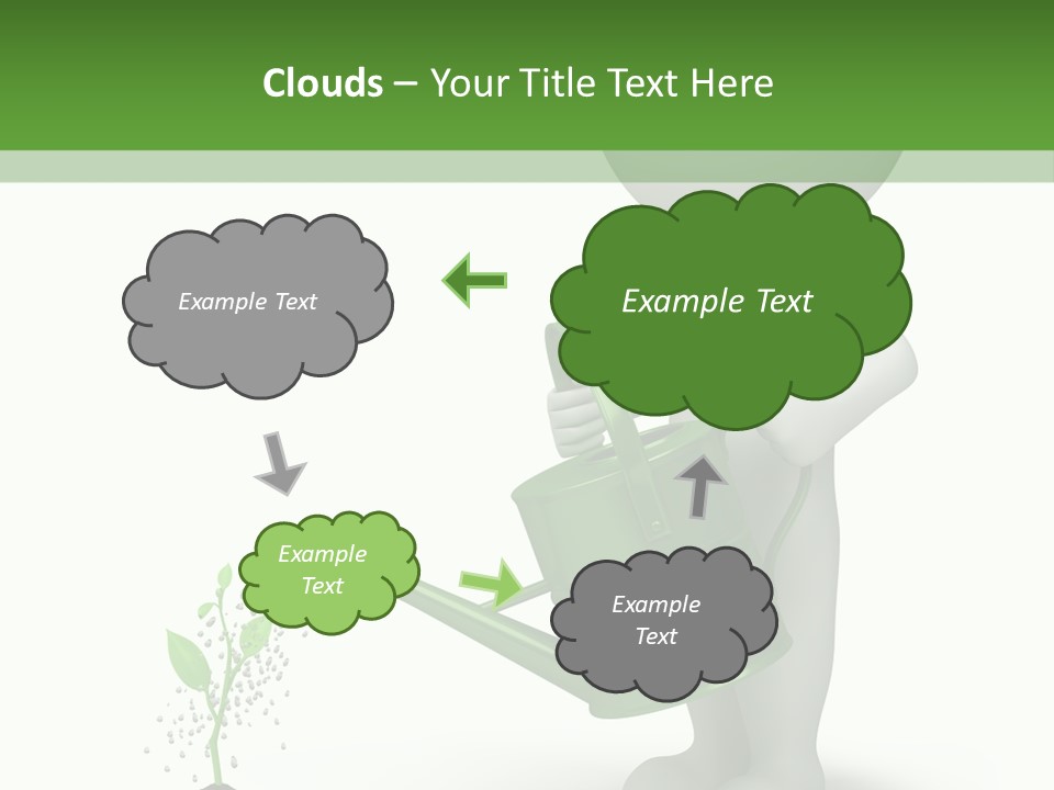 Isolated Render Fresh PowerPoint Template