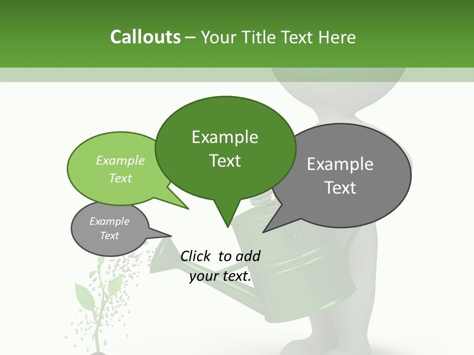 Isolated Render Fresh PowerPoint Template