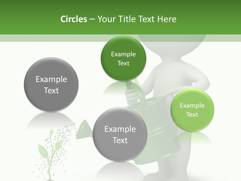 Isolated Render Fresh PowerPoint Template