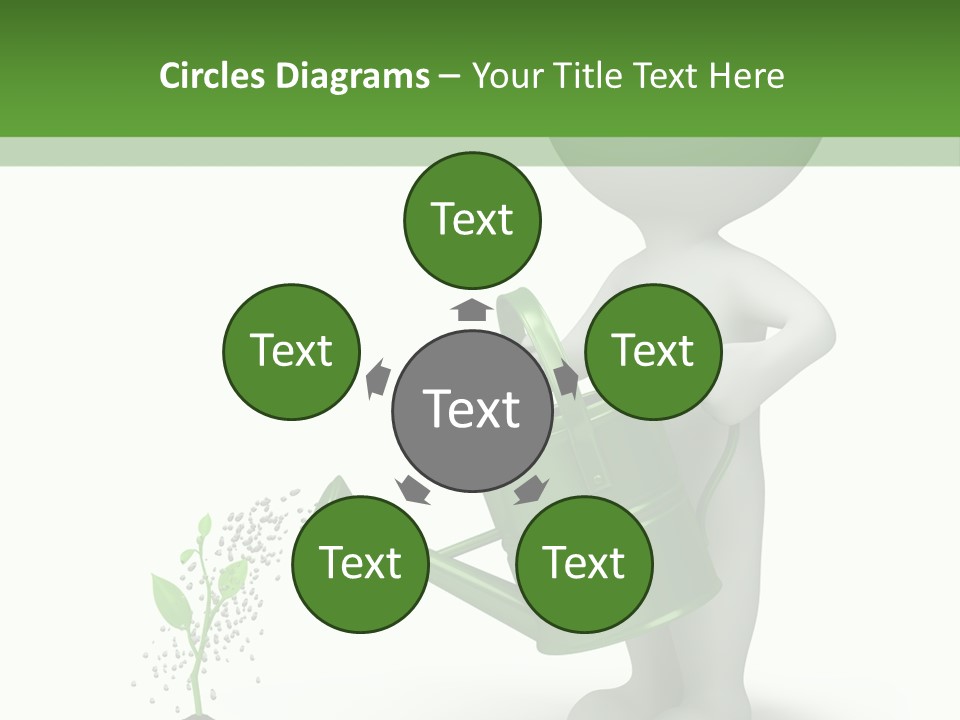 Isolated Render Fresh PowerPoint Template