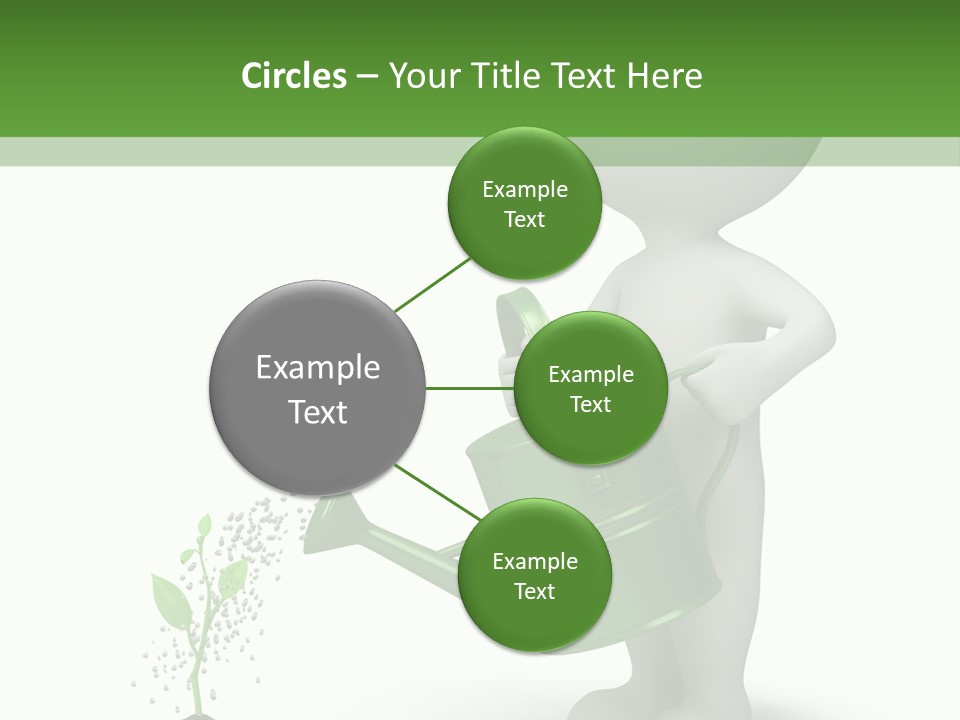 Isolated Render Fresh PowerPoint Template