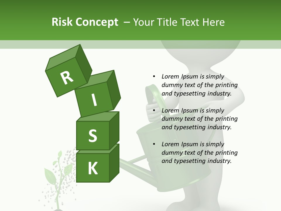 Isolated Render Fresh PowerPoint Template