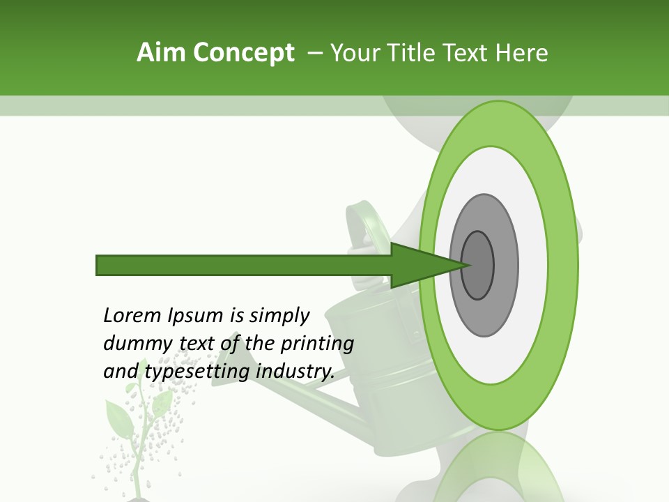 Isolated Render Fresh PowerPoint Template