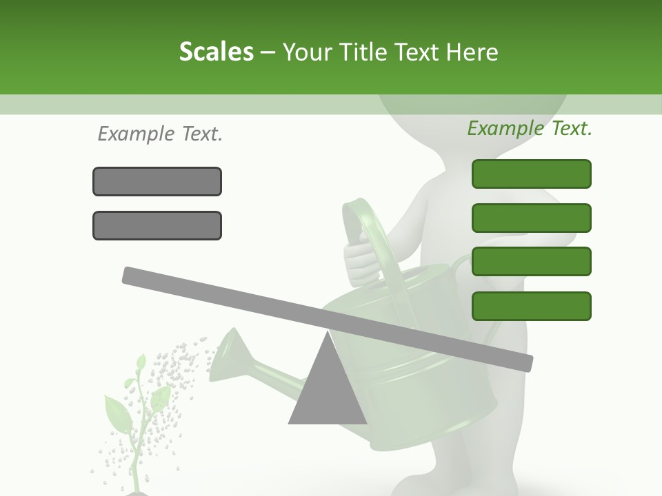 Isolated Render Fresh PowerPoint Template