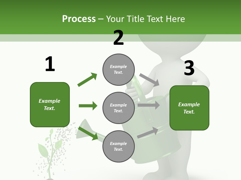 Isolated Render Fresh PowerPoint Template
