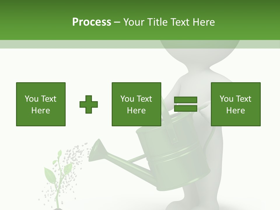 Isolated Render Fresh PowerPoint Template