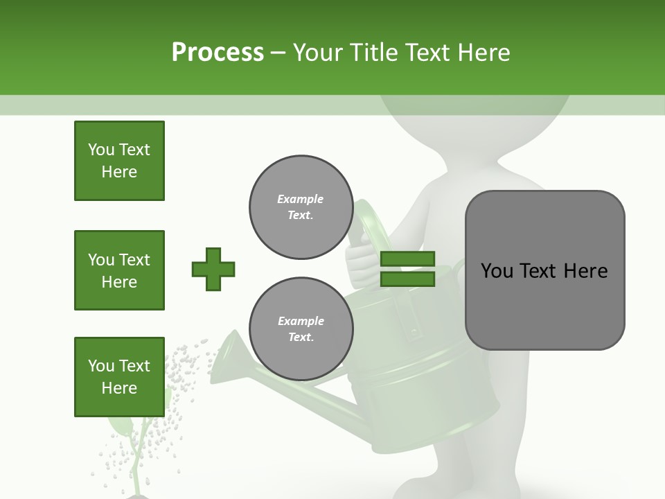 Isolated Render Fresh PowerPoint Template