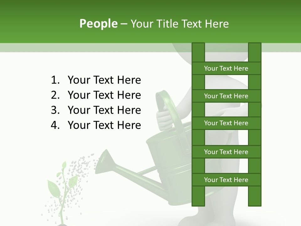 Isolated Render Fresh PowerPoint Template