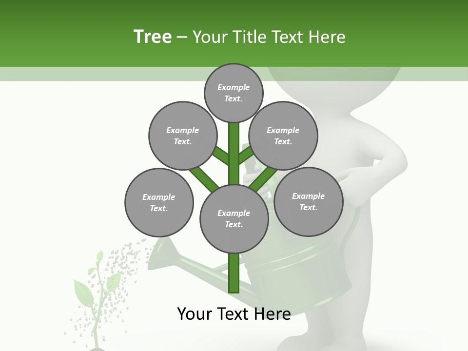 Isolated Render Fresh PowerPoint Template