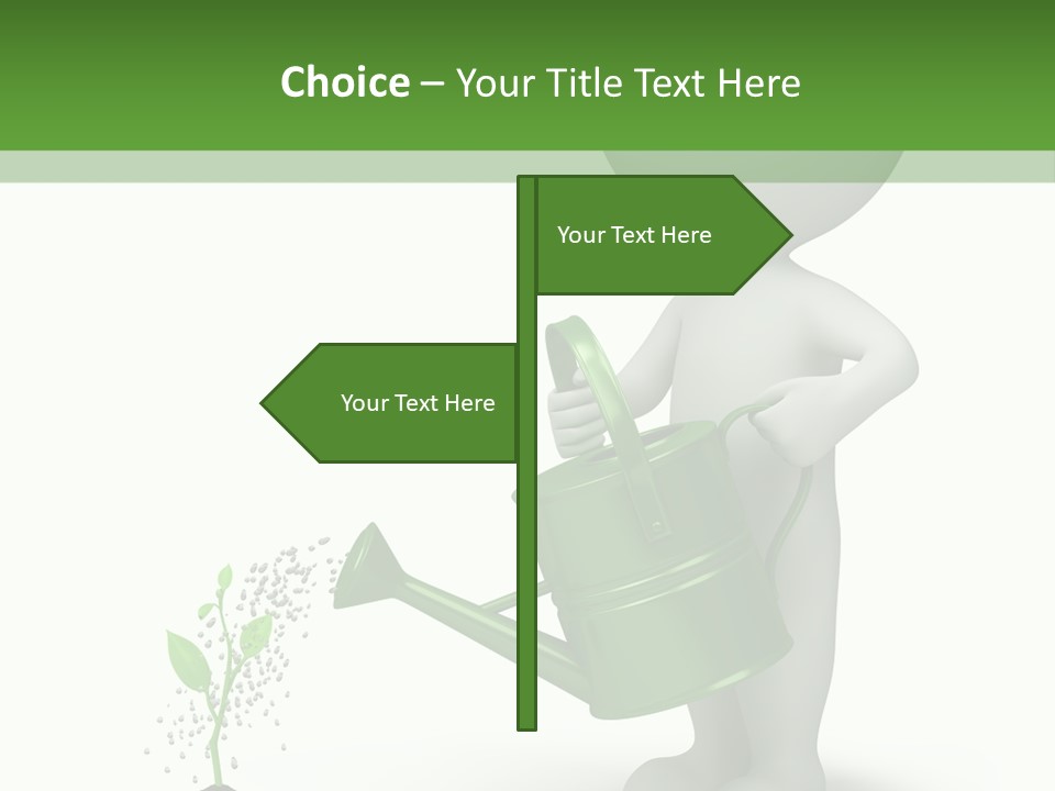 Isolated Render Fresh PowerPoint Template