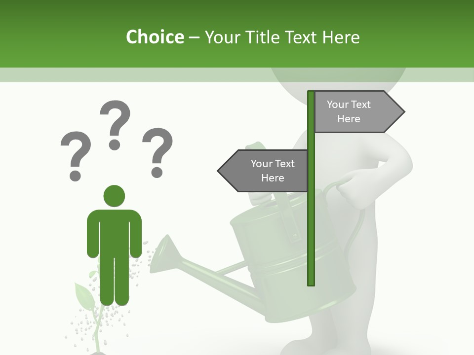Isolated Render Fresh PowerPoint Template